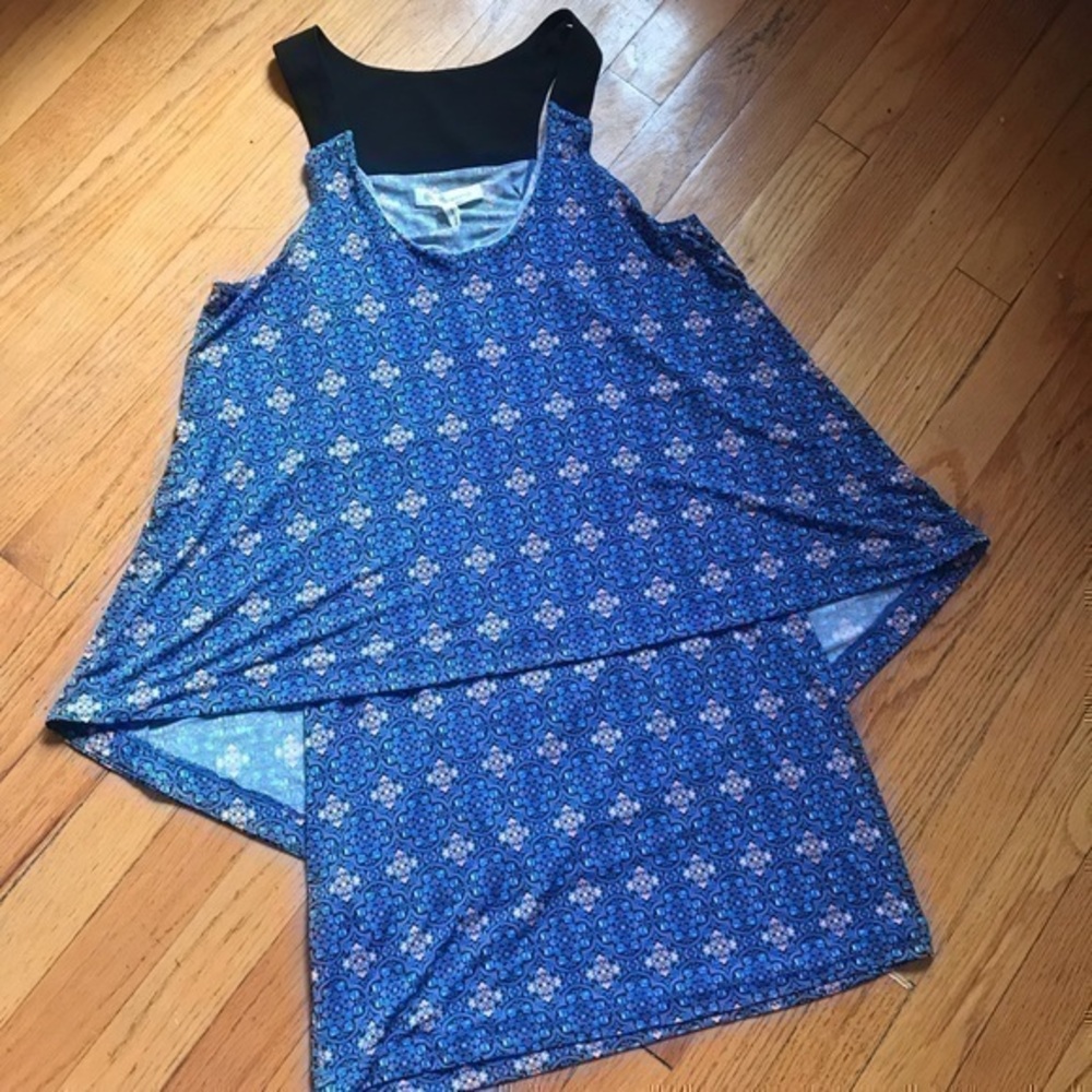BCBG Generations Half Overlay Trapeze Dress!